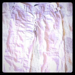 0 CLUB MONACO crushed cotton cropped pants